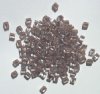10 grams of 4x4mm Colorlined Opaque Brown Miyuki Cubes